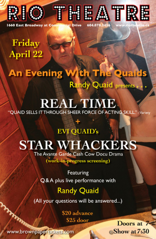 Illustration for article titled Randy Quaid will also turn his paranoia and massive ego into a live show